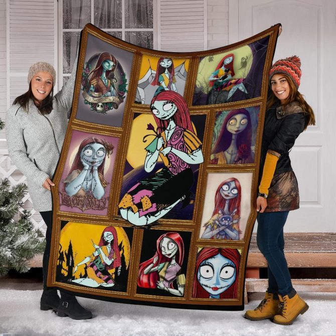 Cozy Nightmare Before Christmas Blanket – Sally Character Collage For Fans, Soft & Warm Throw - Image 6