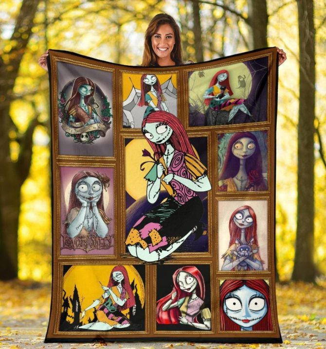 Cozy Nightmare Before Christmas Blanket – Sally Character Collage For Fans, Soft & Warm Throw