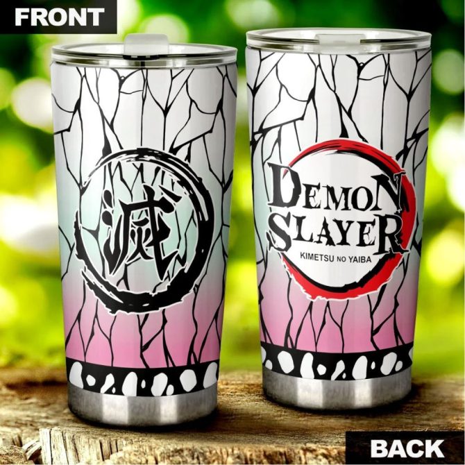 Stylish Demon Slayer Tumbler - Insulated Stainless Steel Travel Mug - Anime Fan Gift