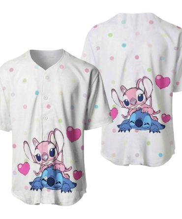 Adorable Cartoon Character Baseball Jersey - Cute Heart Design, Unisex Shirt