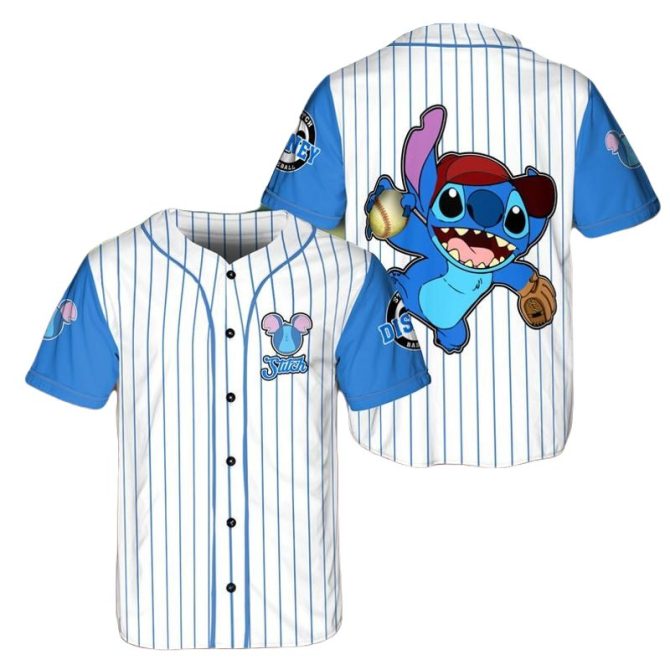 Stitch Baseball Jersey - Fun Disney Sportswear For Kids & Adults