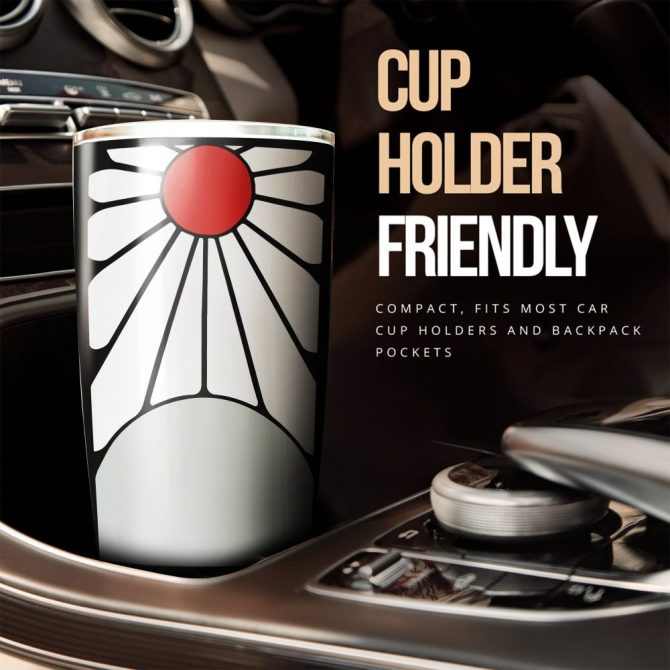 Stainless Steel Tumbler Cup With Bold Japanese Sun & Kanji Design - 20Oz Insulated Travel Mug - Image 3