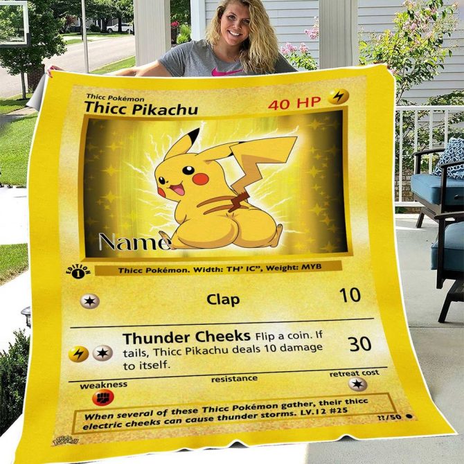 Cozy Thicc Pikachu Blanket – Soft, Fun & Perfect For Pokémon Fans!