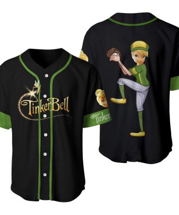 Tinker Bell Baseball Jersey – Fun & Stylish Sportswear For Fans – Limited Edition!