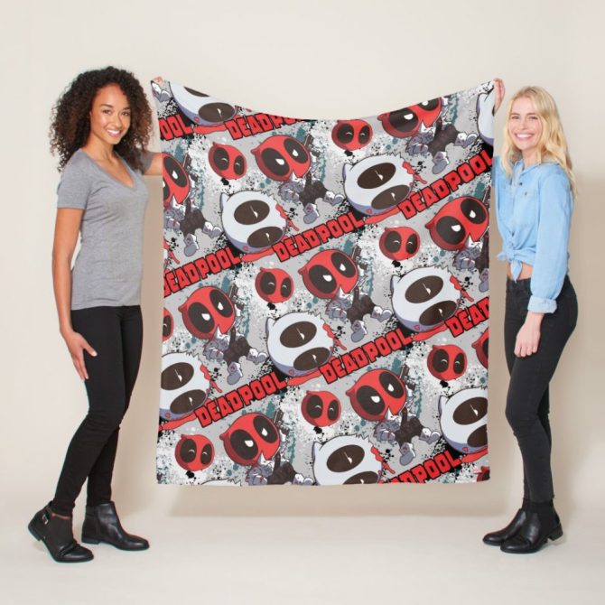 Cozy Up With Fun Deadpool Pattern Blanket – Perfect For Fans & Gifts! - Image 2