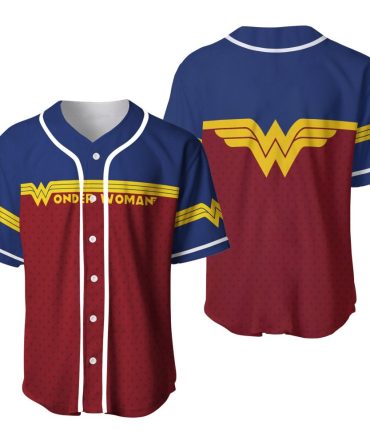 Wonder Woman Baseball Jersey - Stylish Unisex Heroic Tee For Fans