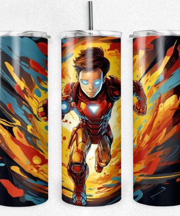 Avenger  Heroic Stainless Steel Tumbler With Straw – Double Wall Insulated, Vibrant Superhero Design, 20Oz