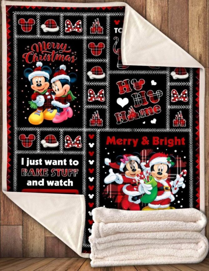 Cozy Christmas Disney Blanket - Mickey & Minnie Holiday Cheer For Movie Nights! - Image 4