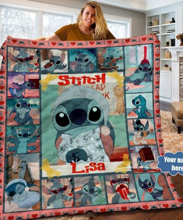 Customizable Cozy Stitch Blanket – Personalized Name Gift For Fans