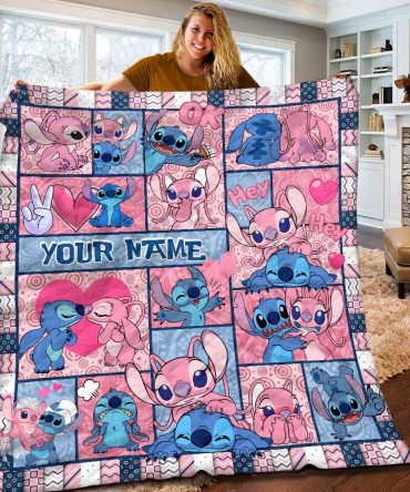 Customizable Cute Cartoon Blanket - Cozy & Colorful Gift For All Ages