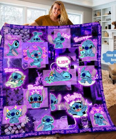 Cozy Customizable Stitch Blanket - Perfect Gift For Fans - Add Your Name!