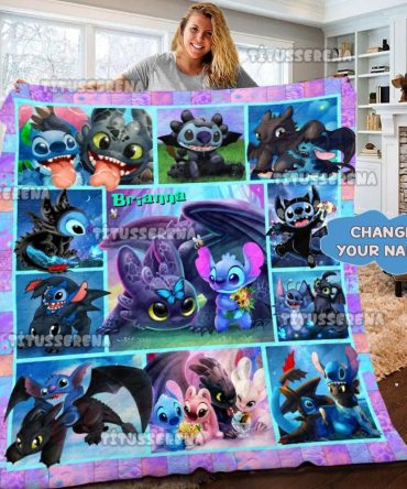 Custom Name Cartoon Character Blanket – Personalized Cozy Gift For Kids & Fans