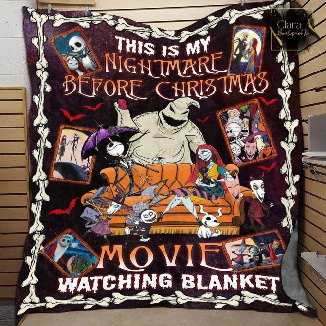 Cozy Nightmare Before Christmas Movie Blanket - Perfect Gift For Fans!