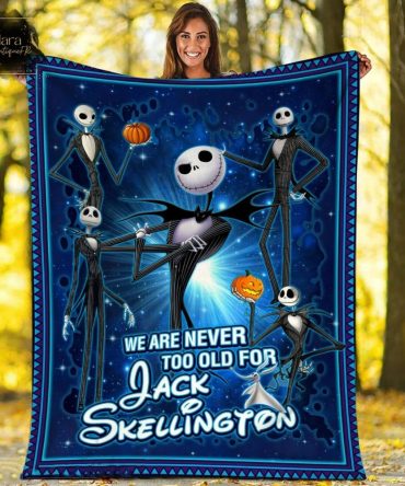 Nightmare Before Christmas  Cozy Nightmare Blanket - Jack Skellington Halloween Fleece Throw - Perfect Gift!