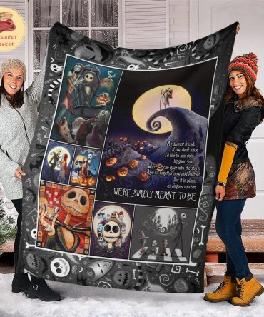 Nightmare Before Christmas  Cozy Nightmare Before Christmas Fleece Blanket – Perfect Gift For Movie Fans