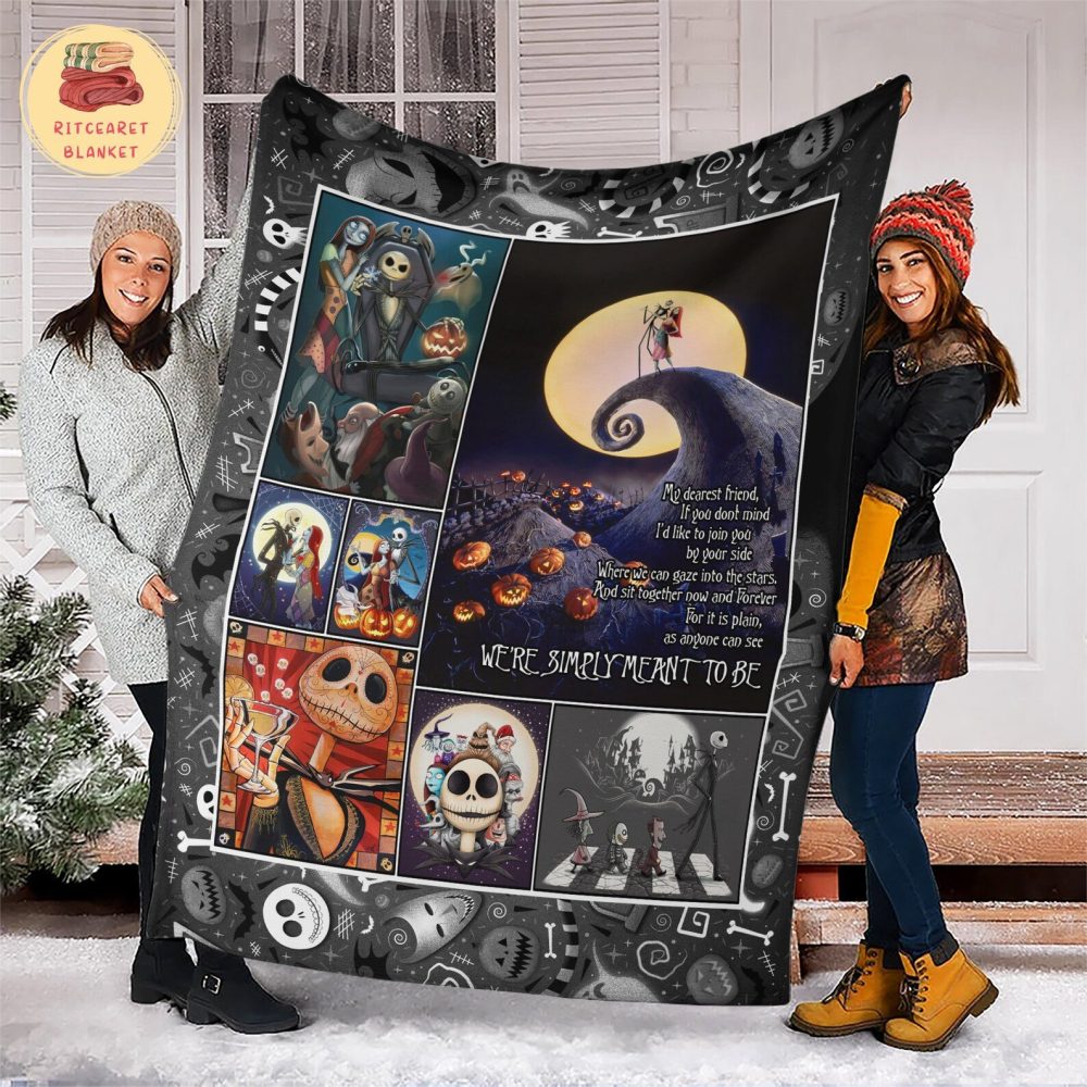 Nightmare Before Christmas Cozy Nightmare Before Christmas Fleece Blanket – Perfect Gift For Movie Fans