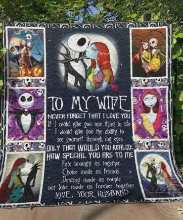 Romantic Nightmare Before Christmas Quilt – Perfect Gift For Your Wife!