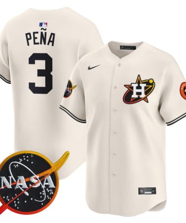Astros Peña #3 Nasa Edition Jersey - Authentic Nike Mlb Apparel