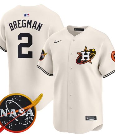 Limited Edition Houston Baseball Jersey - Nasa Patch, Player #2, Authentic Design