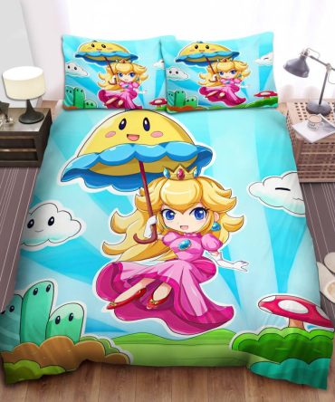 Charming Princess Bedding Set - Cartoon Fantasy Design, Soft & Cozy For Kids Room Décor