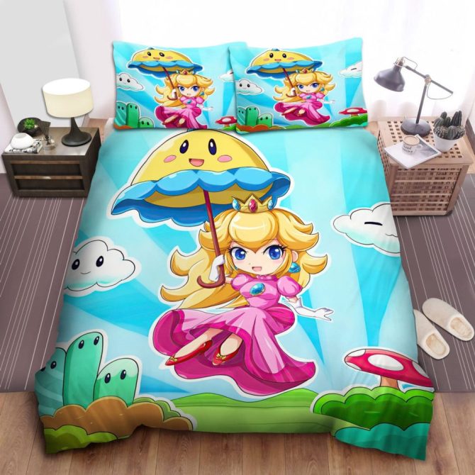 Charming Princess Bedding Set - Cartoon Fantasy Design, Soft & Cozy For Kids Room Décor