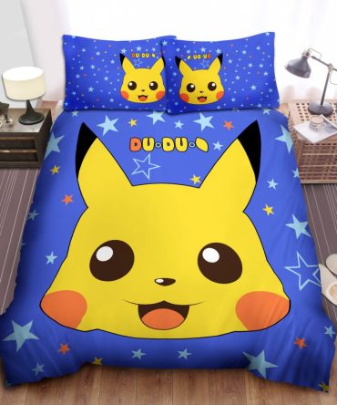 Cozy Cartoon Character Bedding Set - Vibrant Blue & Yellow Design For Kids' Rooms