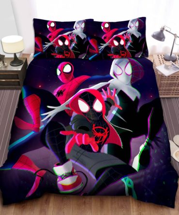 Vibrant Spider-Themed Bedding Set - Twin/Queen Size - Cozy & Stylish For Fans!