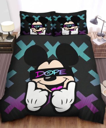 Cool 'Dope' Cartoon Bedding Set - Stylish Comfort For Kids & Teens - Twin/Queen Sizes Available