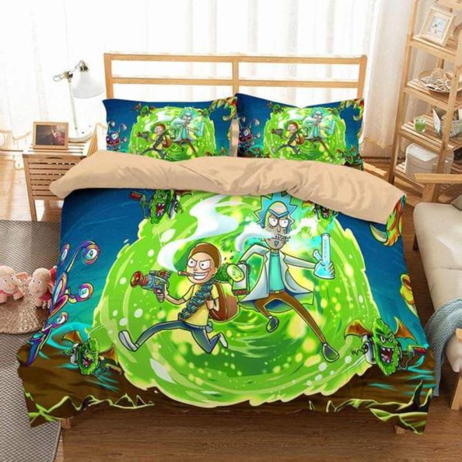 Cartoon Sci-Fi Adventure Bedding Set - Vibrant Twin/Queen/King Duvet Cover With Pillowcases