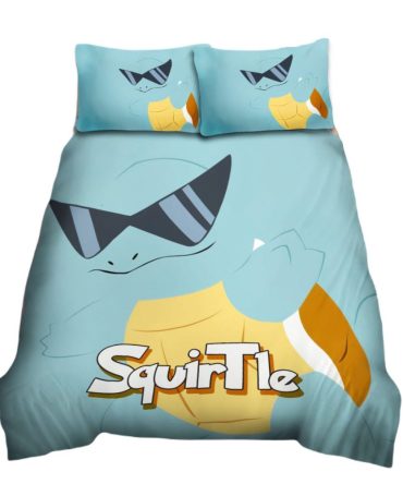 Cool Squirtle Bedding Set – Fun Kids' Duvet Cover With Pillowcases