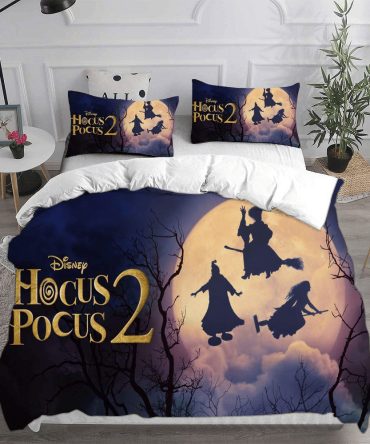Enchant Your Bedroom: Hocus Pocus 2 Themed Bedding Set - Magical Comfort Awaits!