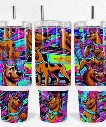 Colorful Cartoon Tumbler With Straw - 20Oz Insulated Cup For Kids & Fans