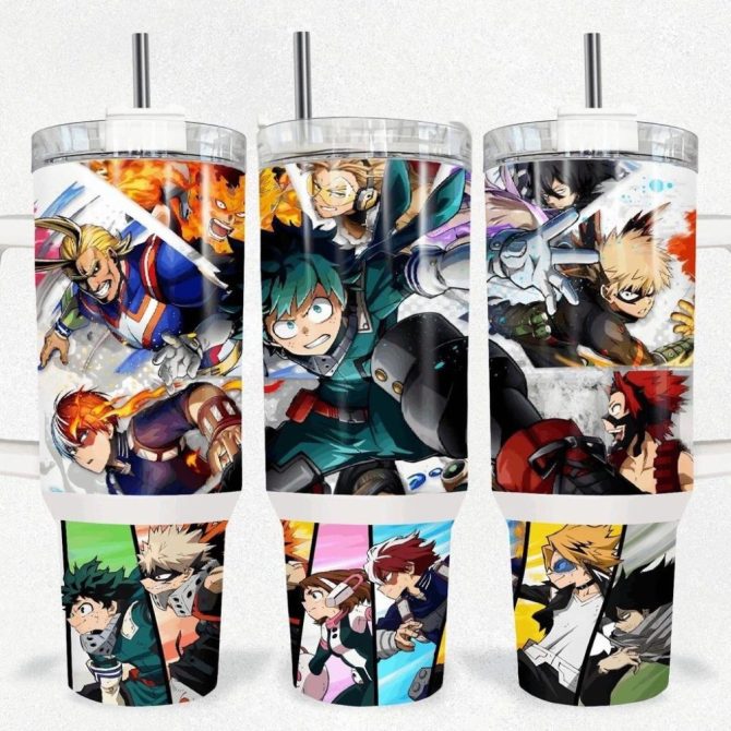 Anime Hero Tumbler Cup Set - Insulated, Leak-Proof, Bpa-Free, 20Oz – Perfect For Fans!