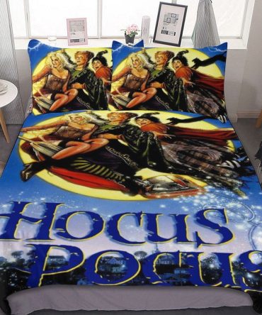 Cozy Hocus Pocus Witchy Bedding Set - Magical Halloween Comforter & Pillowcases
