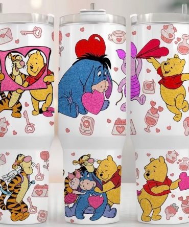 Disney Winnie The Pooh Valentine'S Day Travel Mug – Cute & Insulated 20Oz Tumbler For Coffee Lovers
