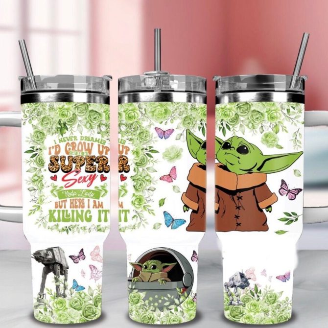 Chic Green Alien Tumbler - Cute Design, Perfect Gift For Fans - 20Oz Insulated Stainless Steel Cup