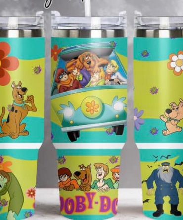 Colorful Scooby-Doo Travel Mug With Handle - 20Oz Insulated Tumbler For Hot & Cold Drinks