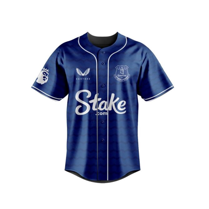 Customizable Everton Fc Baseball Jersey - Personalize Name & Number - Premium Quality - Image 2