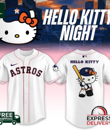 Hello Kitty Astros Baseball Jersey - Free Shipping & Express Delivery Today!