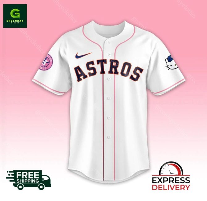 Hello Kitty Astros Baseball Jersey - Free Shipping & Express Delivery Today! - Image 3