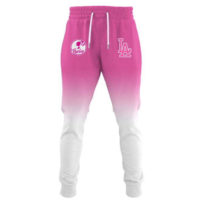 Limited Edition Barbie X Dodgers Jersey - Stylish Pink Baseball Apparel For Fans - Image 5