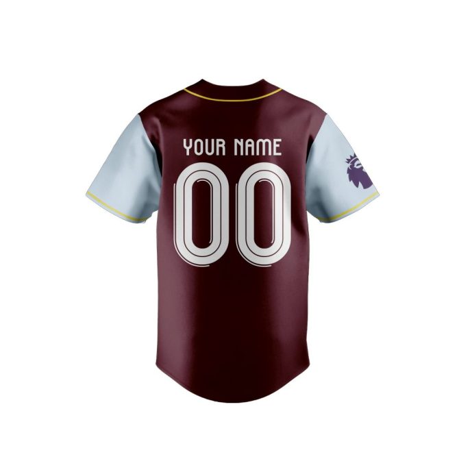 Aston Villa Custom Jersey - Premier League Edition, Personalize Your Name & Number, Official Team Gear - Image 3