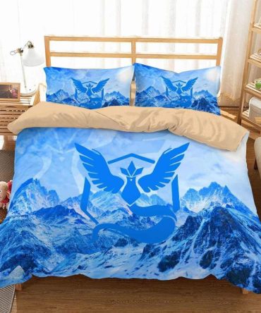 Luxurious Blue Mountain Duvet Cover Set - Cozy Bedding With Stunning Design For Ultimate Comfort