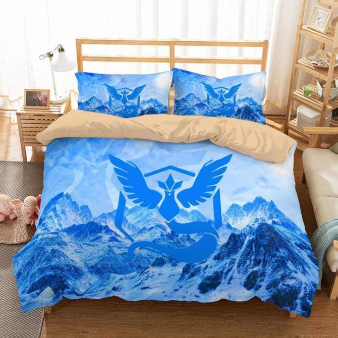 Luxurious Blue Mountain Duvet Cover Set - Cozy Bedding With Stunning Design For Ultimate Comfort