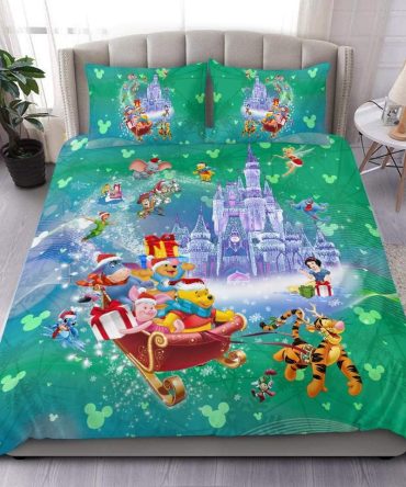 Magical Disney Bedding Set - Cozy Comfort With Beloved Characters & Enchanting Castle Design