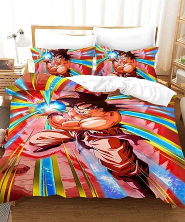 Vibrant Anime Superhero Bedding Set – Twin/Queen Size, Soft & Cozy, Perfect For Fans