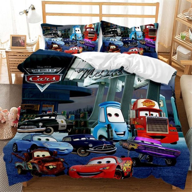 Cozy Kids' Cars Movie Bedding Set - Fun & Vibrant Design For Ultimate Comfort!