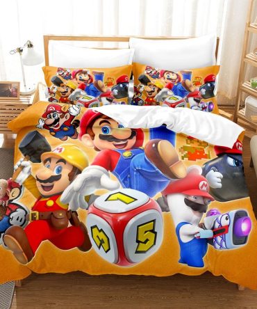 Colorful Cartoon-Themed Bedding Set For Kids - Cozy And Fun Bedroom Decor