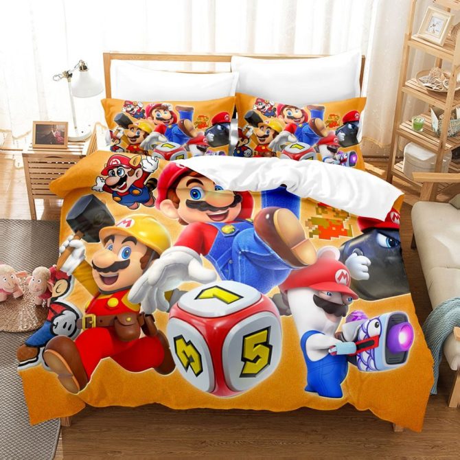 Colorful Cartoon-Themed Bedding Set For Kids - Cozy And Fun Bedroom Decor