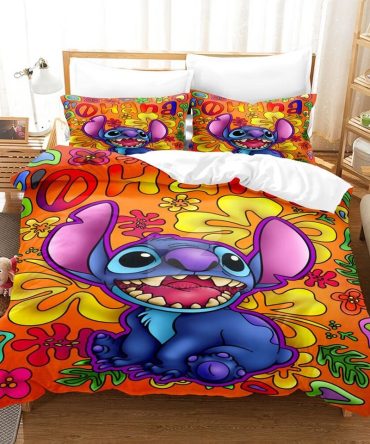 Vibrant Cartoon Character Bedding Set - Cozy & Colorful Duvet With Pillowcases For Kids